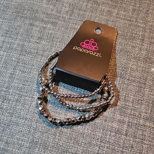 Paparazzi Metallic Silver Bracelet Set